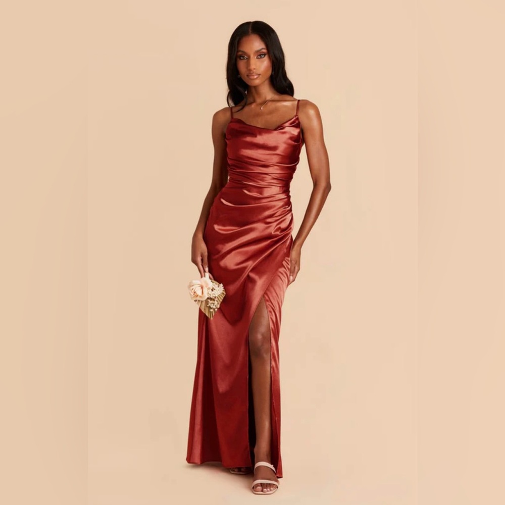 Birdy Grey Shiny Satin Lydia Dress